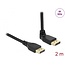 Delock DisplayPort cable male straight to male 90° upwards angled 8K 60 Hz 2 m without latch