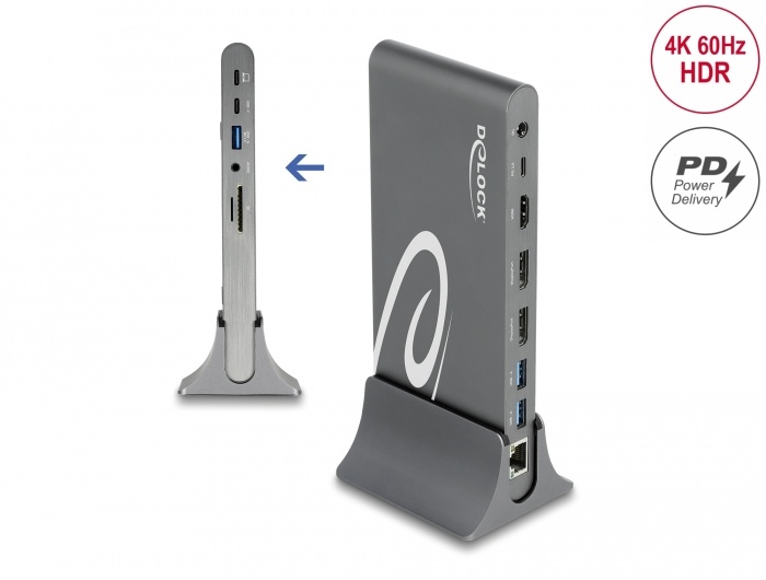 NB ACC Delock Docking USB-C 3x 4K Display 60Hz,