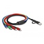 Delock USB Charging Cable 4 in 1 USB Type-A + USB-C™ to 2 x Lightning™ / Micro USB / USB Type-C™ 1.20 m