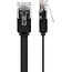 Goobay CAT 6 Flat Patch Cable, U/UTP, black 5 m