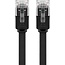 Goobay CAT 6 Flat Patch Cable, U/UTP, black 5 m