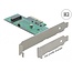 Delock PCI Express x4 Card > 1 x internal NVMe M.2 Key M 80 mm - Low Profile Form Factor
