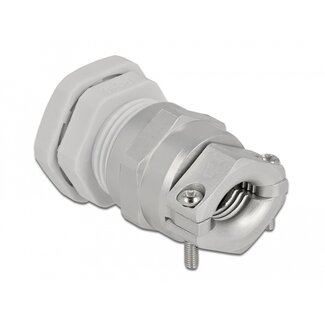 DeLOCK Delock Cable Gland PG16 with strain relief and bending protection grey