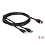Delock PoweredUSB cable male 24 V to USB Type-A male + Mini-DIN 3 pin male 3 m for POS printers and terminals