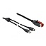 Delock PoweredUSB cable male 24 V to USB Type-A male + Mini-DIN 3 pin male 3 m for POS printers and terminals