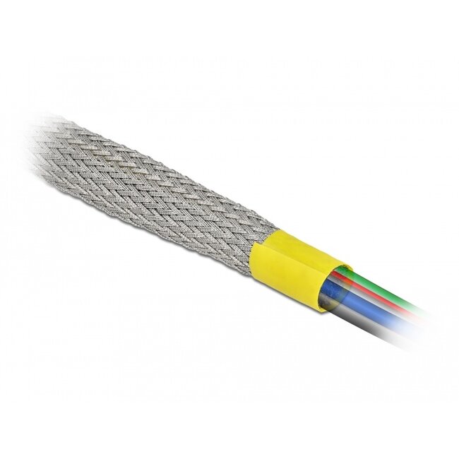 Delock Braided sleeve for EMC shielding stretchable 2 m x 25 mm