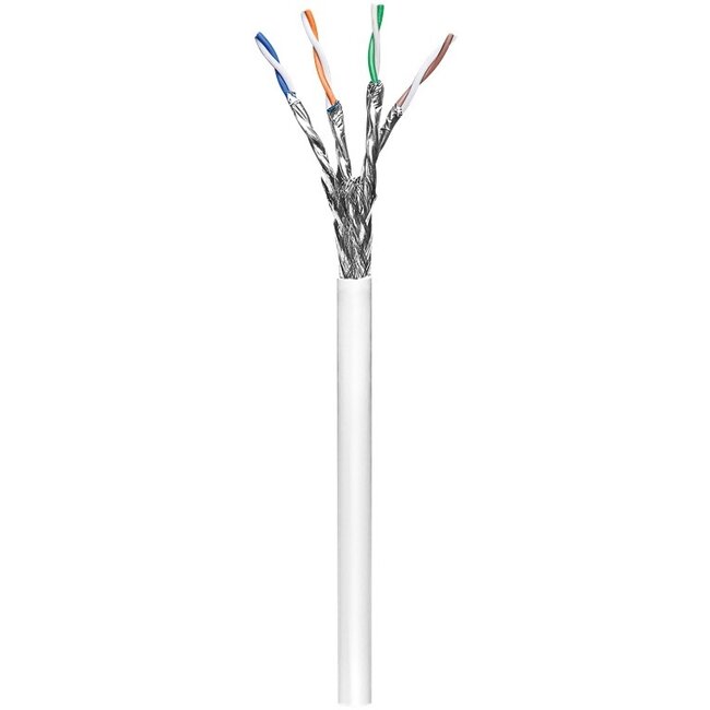 Goobay CAT 6 network cable, S/FTP (PiMF), white 305 m