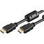 Goobay High Speed HDMI™ Cable with Ethernet ,Ferrite (4K@60Hz) 1 m