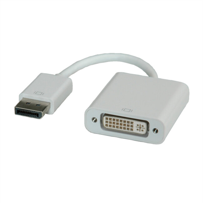 ROLINE DisplayPort/DVI Adapter, DP Male - DVI Female