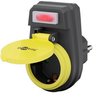 Goobay Goobay Safety Socket with Switch, Splash-proof