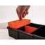 Delock Sorting box with 11 compartments 220 x 155 x 60 mm orange / black