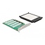 Delock PCI Express x16 Card to 4 x internal NVMe M.2 Key M with heat sink - Bifurcation