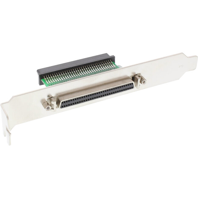 InLine® SCSI III U320 slotplaatje, 68-pins mini D-Sub socket/socket, intern/extern