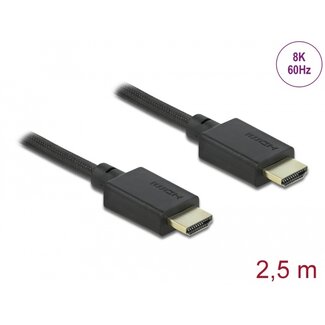 DeLOCK Delock High Speed HDMI Cable 48 Gbps 8K 60 Hz 2.5 m