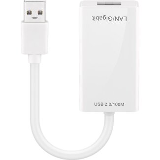 Goobay Goobay USB 2.0 Fast Ethernet Network Converter, White