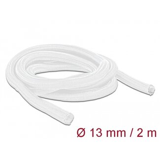 DeLOCK Delock Braided Sleeve self-closing 2 m x 13 mm white