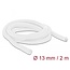 Delock Braided Sleeve self-closing 2 m x 13 mm white