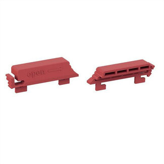 Bachmann BACHMANN PDU borgclips, voor C13 aansluitingen, rood