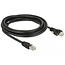 Delock GigE Camera Cable RJ45 plug to RJ45 plug with screws Cat.6 S/FTP 3 m