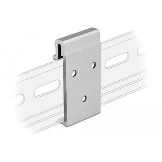 DeLOCK Delock Aluminium Mounting Clip for DIN Rail (3 mounting holes)