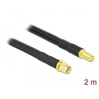 DeLOCK Delock Antenna Cable SMA plug to SMA jack LMR/CFD300 2 m low loss