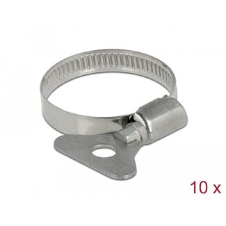 DeLOCK Delock Butterfly Hose Clamp 25 - 40 mm 10 pieces metal