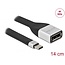 Delock FPC Flat Ribbon Cable USB Type-C™ to DisplayPort (DP Alt Mode) 4K 60 Hz 14 cm