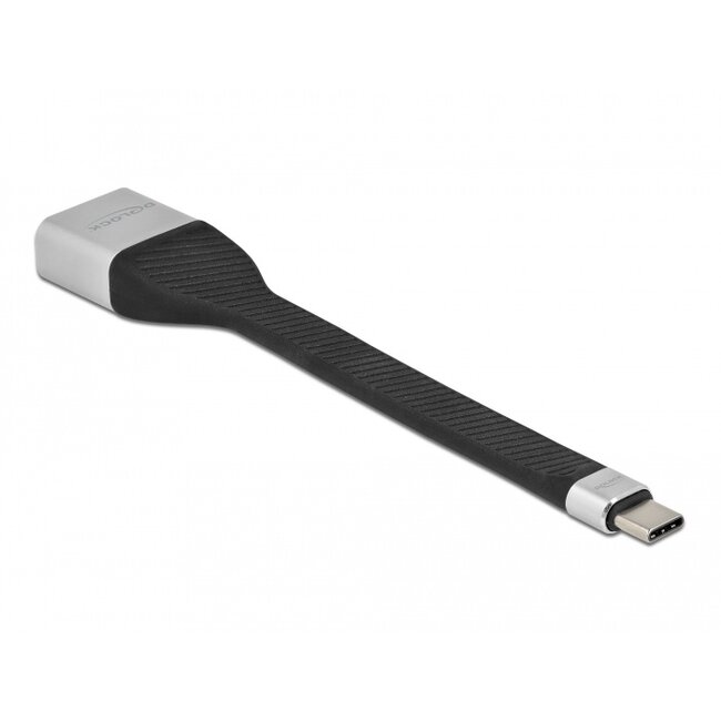 Delock FPC Flat Ribbon Cable USB Type-C™ to DisplayPort (DP Alt Mode) 4K 60 Hz 14 cm