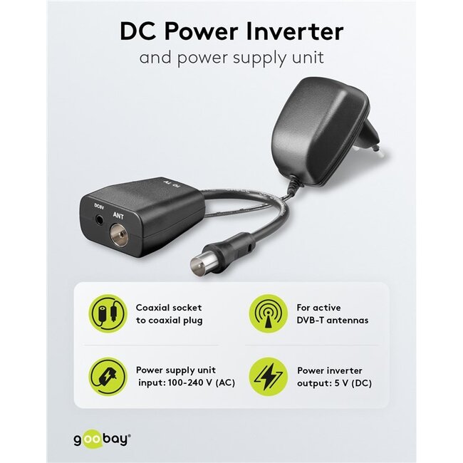 Goobay DC Power Inverter incl. Power Supply