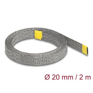 DeLOCK Delock Braided Sleeve for EMI shielding stretchable 2 m x 20 mm