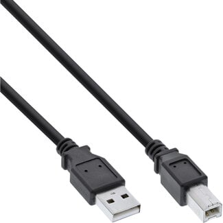 InLine® InLine® USB 2.0 kabel, zwart, AM/BM, 2m