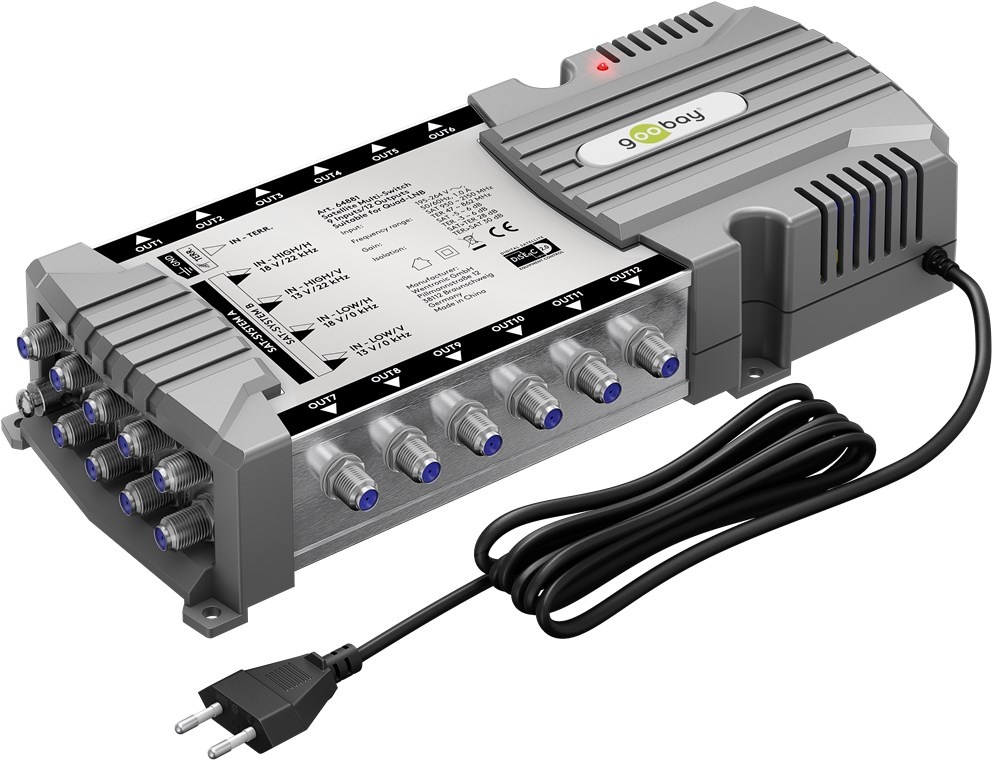 Goobay Sat Multiswitch 9 Inputs/12 Outputs |
