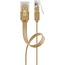 Goobay CAT 6 Flat Patch Cable, U/UTP, light brown 3 m