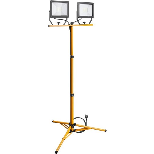 Goobay LED Work Light with Telescopic Tripod, 2x 50 W