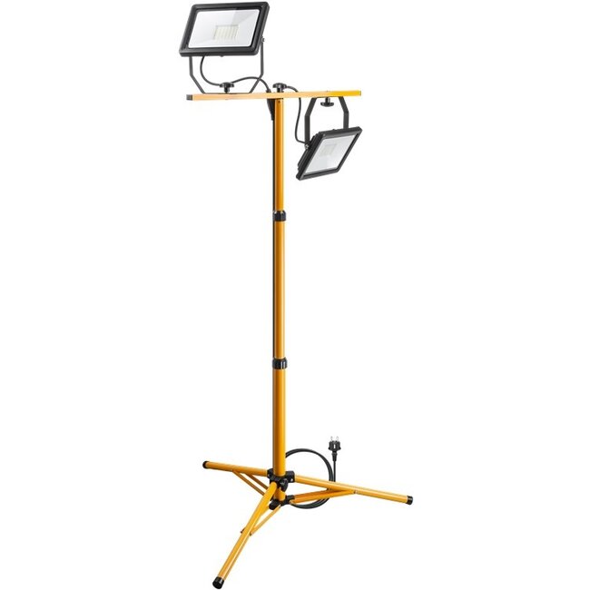 Goobay LED Work Light with Telescopic Tripod, 2x 50 W