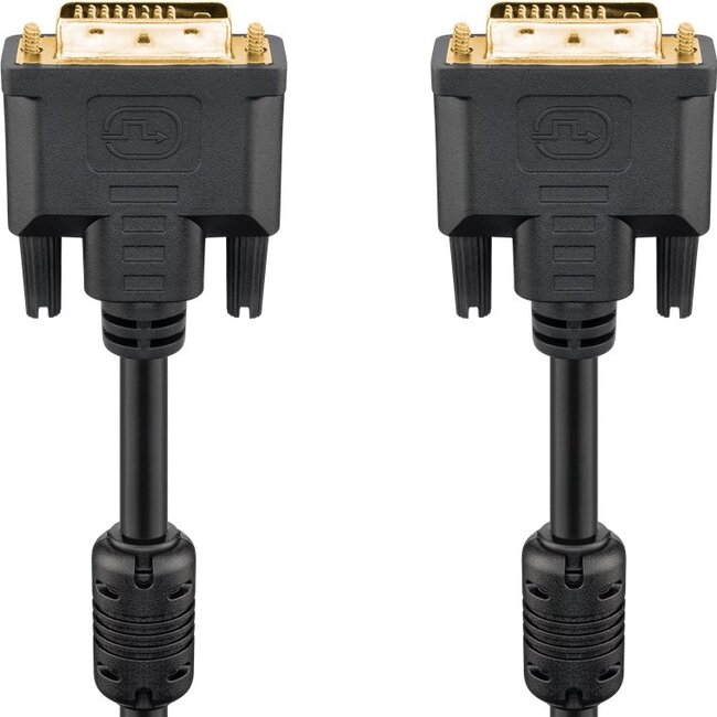 Goobay DVI-D Full HD Cable Dual Link, gold-plated 1.8 m