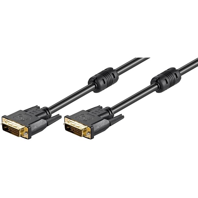 Goobay DVI-D Full HD Cable Dual Link, gold-plated 1.8 m