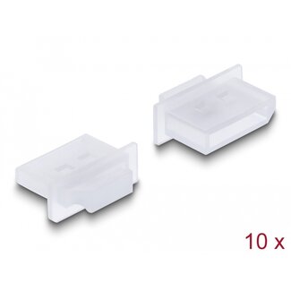 DeLOCK Delock Dust Cover for DisplayPort female with grip 10 pieces transparent