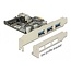 Delock PCI Express x1 Card to 3 x external + 1 x internal USB 5 Gbps Type-A female