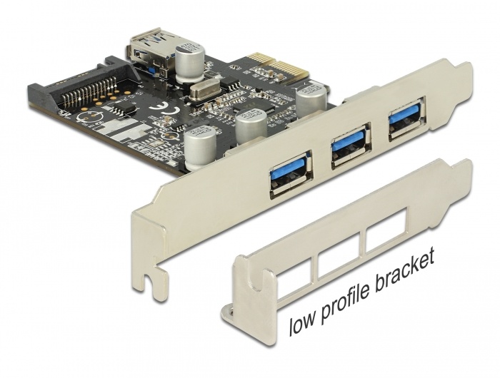Delock PCI Express Card > 3 x external +
