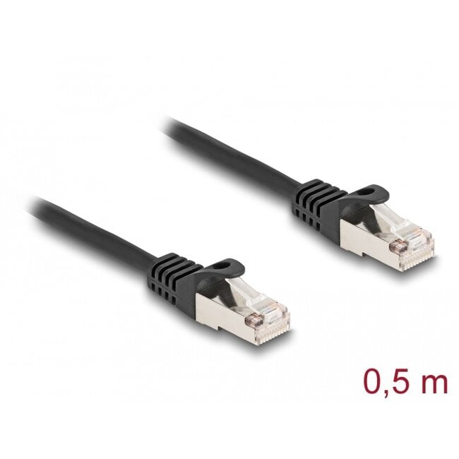 Delock Cable RJ50 male to RJ50 male S/FTP 0.5 m black