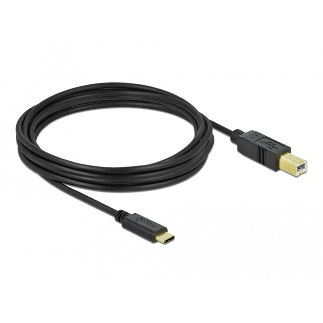 Delock USB 2.0 cable Type-C to Type-B 4 m