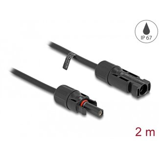 DeLOCK Delock DL4 Solar Cable 6 mm² male to female 2 m black