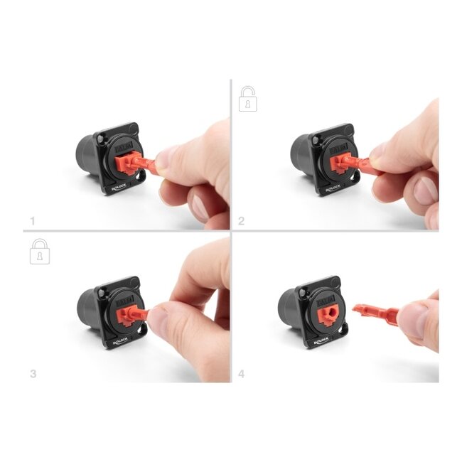 Delock RJ45 Port Blocker Set for RJ45 jack 10 pieces