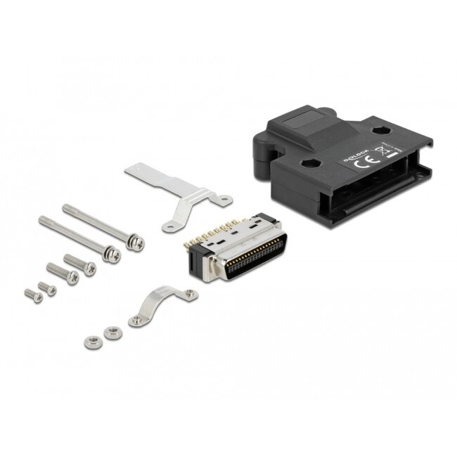 Delock MDR male 36 pin solder connection with housing