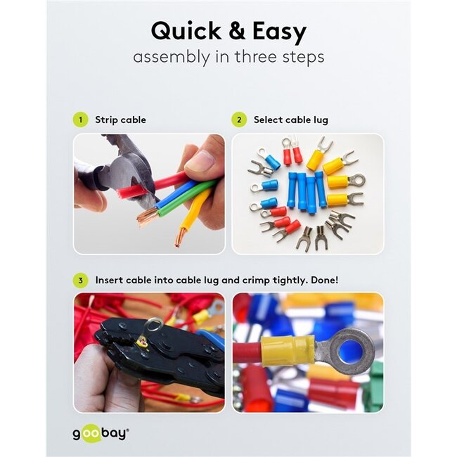 Goobay Female Tab Terminal, red