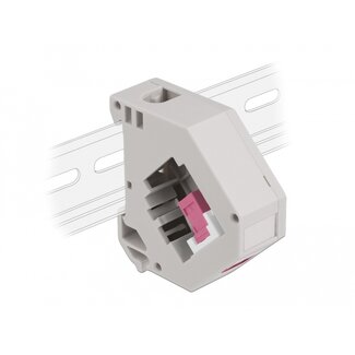 DeLOCK Delock DIN rail Adapter with Keystone SC Simplex female to SC Simplex female violet
