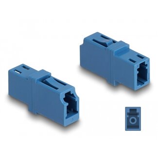DeLOCK Delock Optical Fiber Coupler LC Simplex female to LC Simplex female UPC blue
