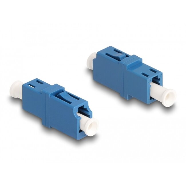 Delock Optical Fiber Coupler LC Simplex female to LC Simplex female UPC blue