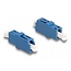 Delock Optical Fiber Coupler LC Simplex female to LC Simplex female UPC blue